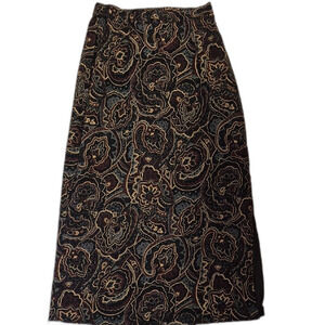 Vintage Bice Paisley Midi Skirt 8P | Nordstrom | 90s Office Siren Workwear